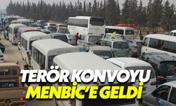 PKK konvoyu Menbic'e girerken görüntülendi