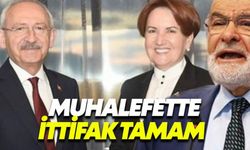 Muhalefet cephesinde ittifak çalışması tamamlandı