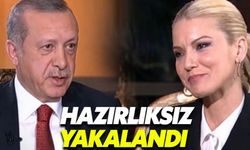 Pelin Çift, Erdoğan karşısında fena çuvalladı