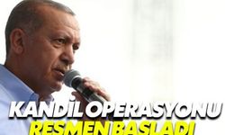 Cumhurbaşkanı Erdoğan Kandil'e operasyonun başladığını duyurdu