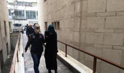 Bursa'da yakalanan kadın terörist Interpol'e teslim edildi