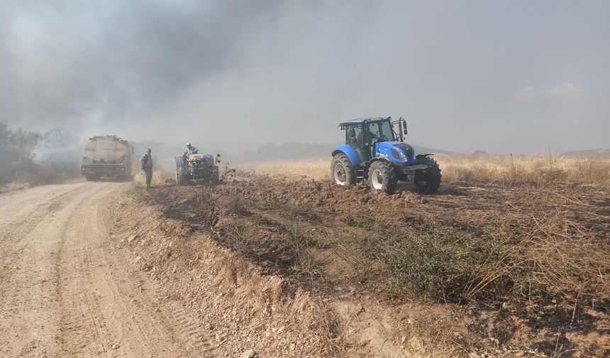 Yenişehir’de anız yangını ormana yayıldı