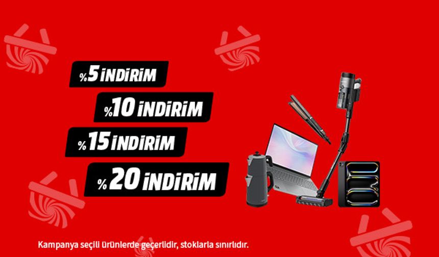 MediaMarkt yaz kampanyasında indirimli ürünler satışta